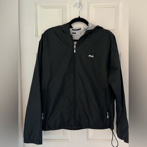 Fila Men's Black light weight jacket in size Large